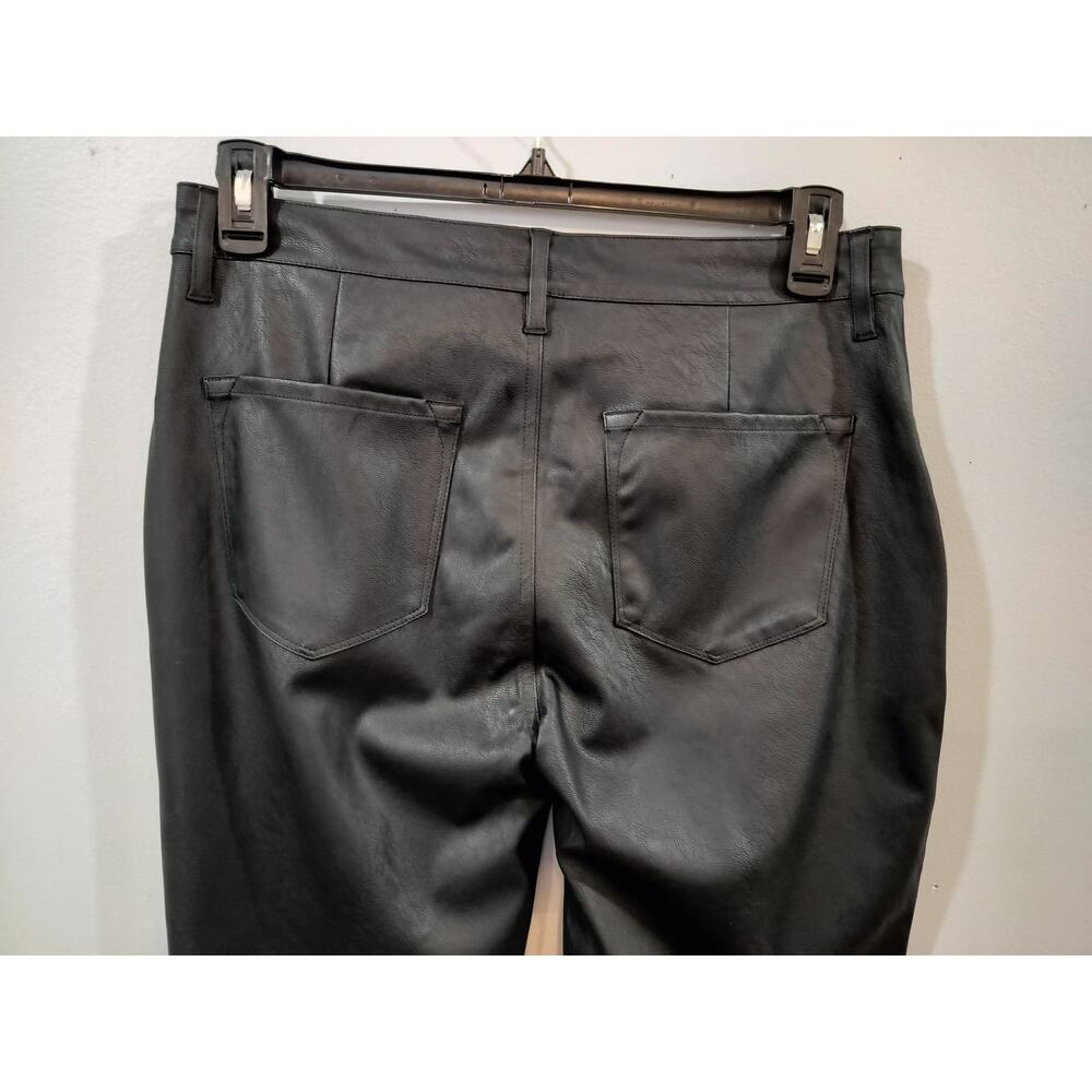 KanCan NWT High Rise Faux Leather Bootcut Pants Size 13/30 Black - Picture 5 of 9